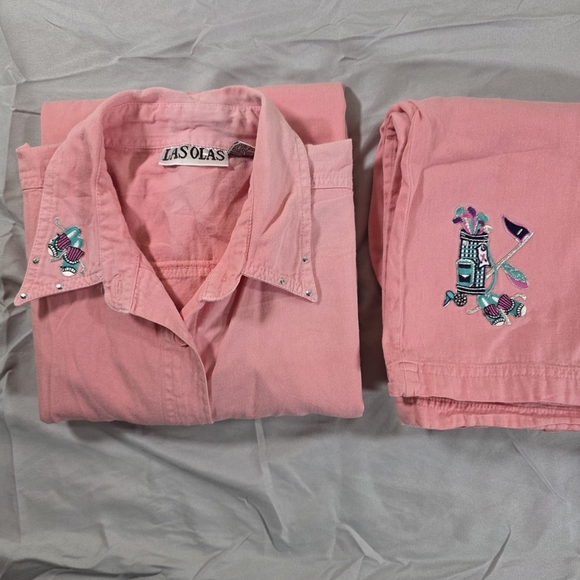 Las Olas Pink Button Down Shirt for Women - Picture 4 of 9